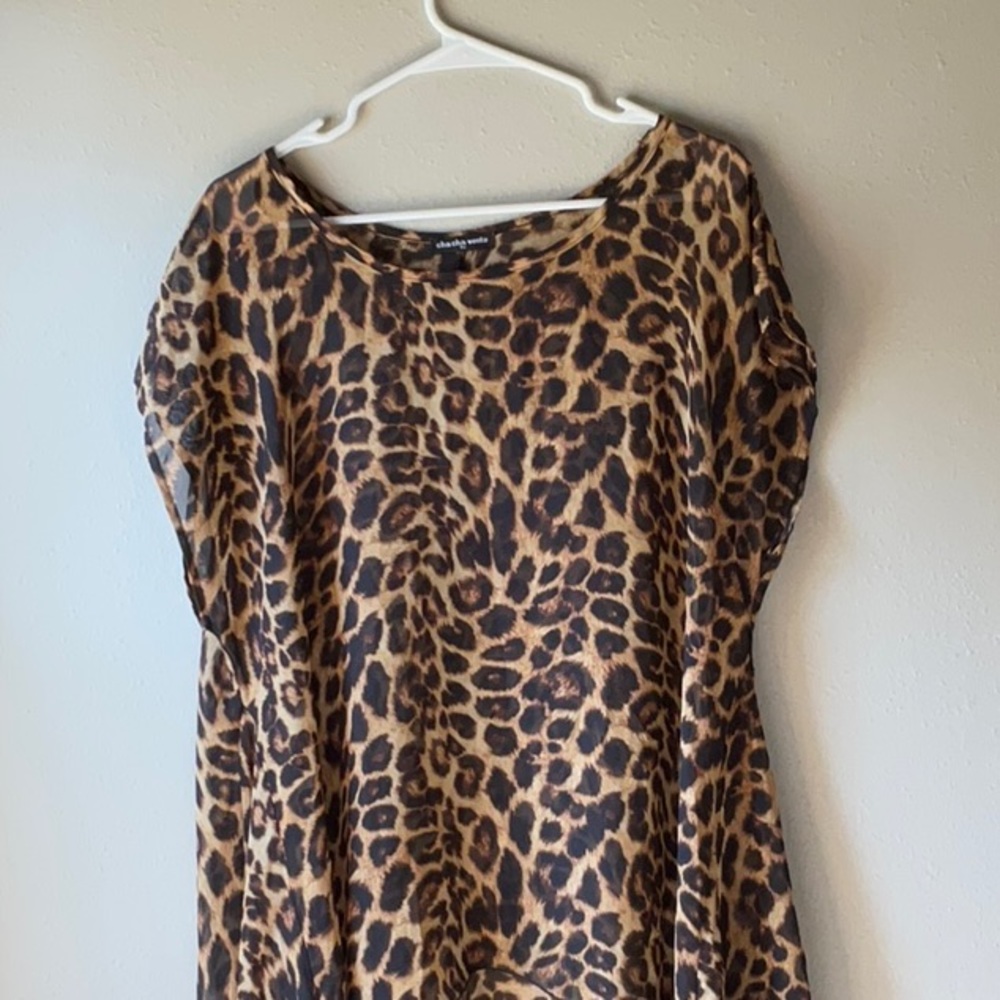 High low cheetah top
